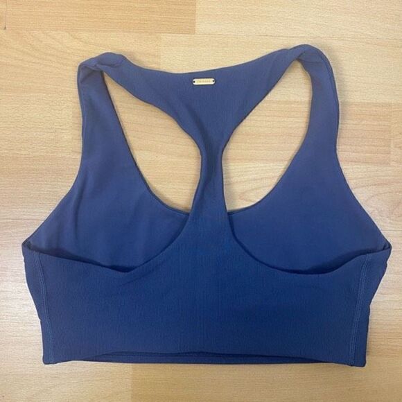 L*Space Active Underdog Henley Ribbed Sports Bra - Picture 3 of 6